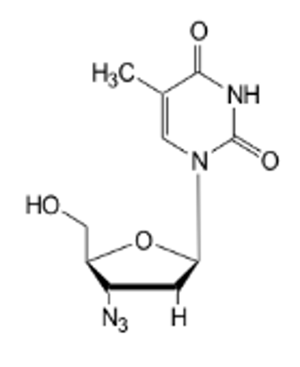 <p>Chain terminators</p><p>Man-made nucleotides that look like natural nucleotides. NO hydroxyl groups.</p><p>Binds to end of DNA chain and prevents it being extended as there are no extra OH groups to extend the chain by.</p><p>Eg AZT ( Anti HIV )</p>