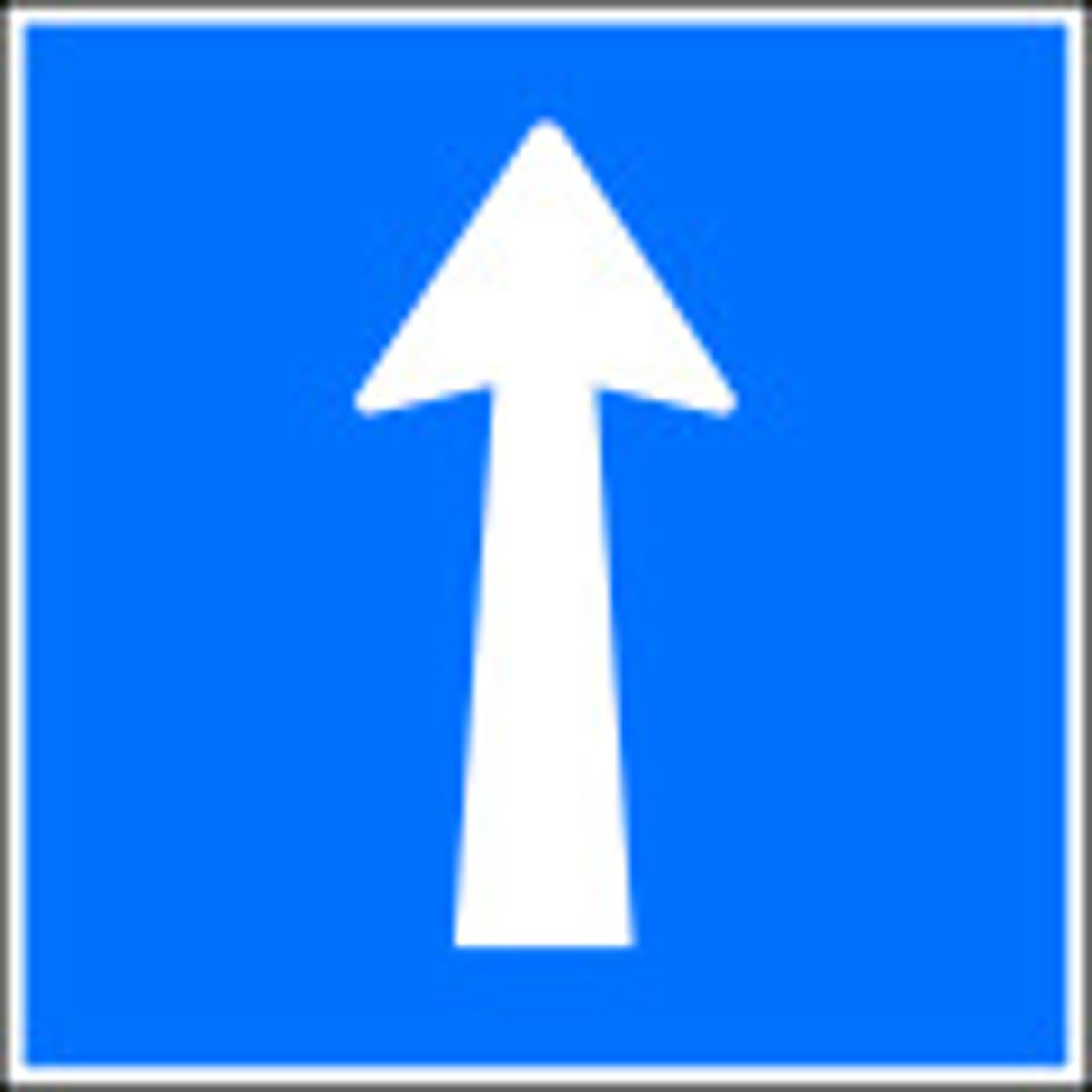 <p>die Autos dürfen nur in eine Richtung gehen</p>