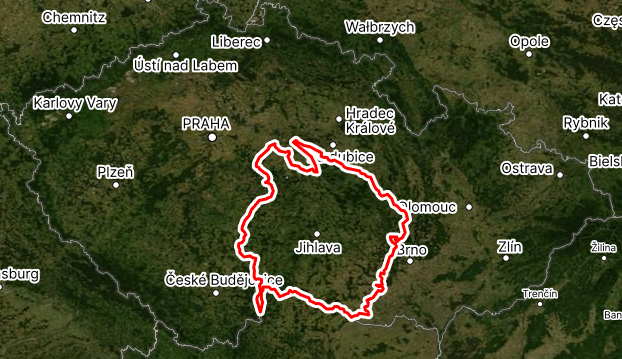 <p>Žďárské vrchy (Žákova hora, Devět skal), Jihlavské hory (nejvyšší bod Javořice)</p>