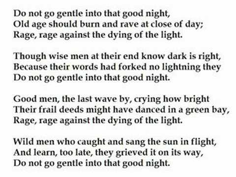 <p>The struggle between man and death is the conflict at the heart of “Do Not Go Gentle into That Good Night" by Dylan Thomas</p>