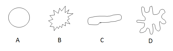 <p>Identify the following colony shapes:</p>