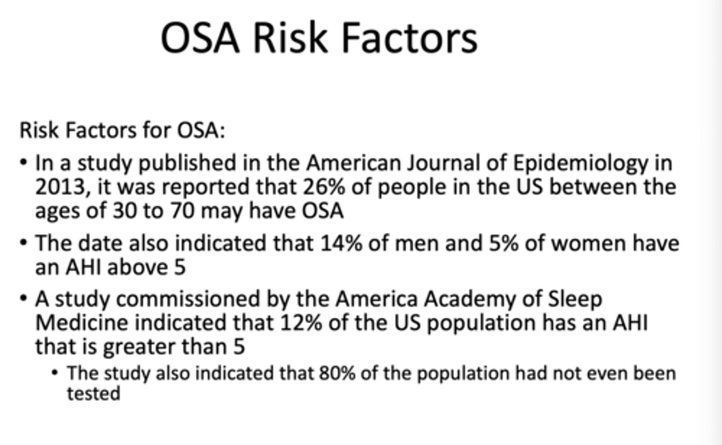 <p>Obstructive Sleep Apnea (OSA)</p>