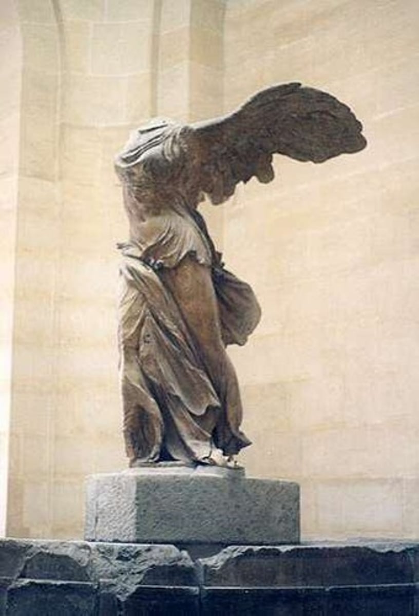 <p>Goddess symbolizing speed, strength, and victory.</p>