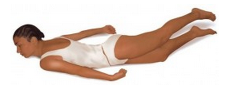 prolonged arching of back, with head and heels bent backward (meningeal irritation)