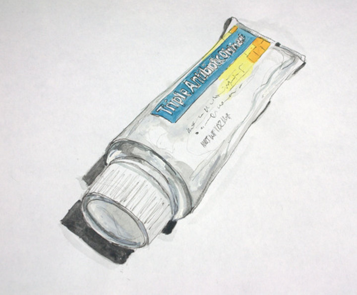 <p>to apply some ointment/cream</p>