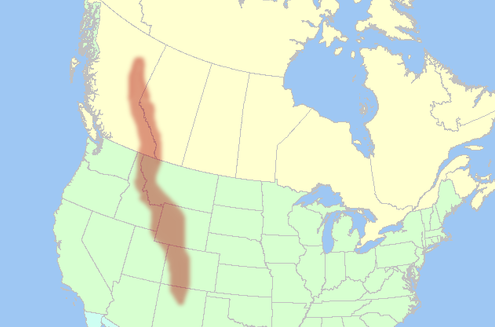 <p><span>A major mountain system of the United states and Canada, extending 3,000 miles from Alaska south to New Mexico</span></p>