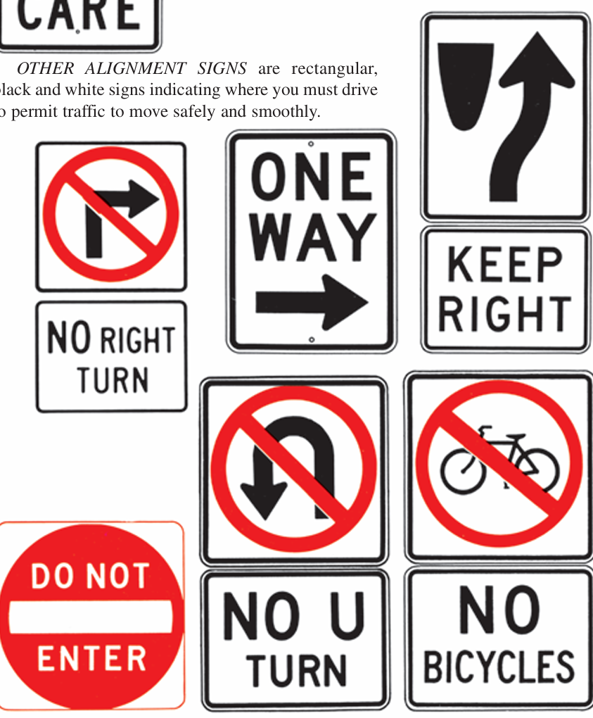 <p>Other Alignment Signs</p>
