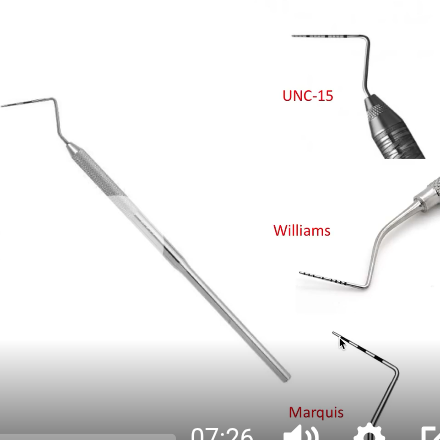 <p>Periodontal probe</p>