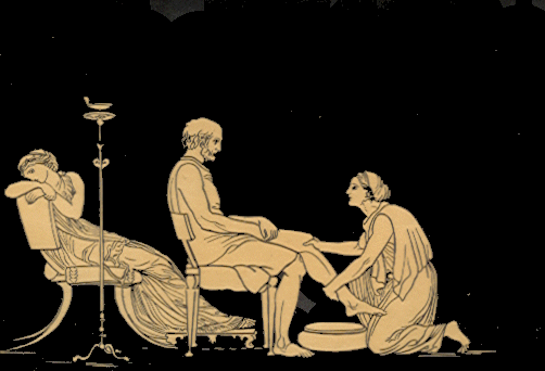 <p>Odyssey Book 19 - Young Odysseus’ boar hunt </p>