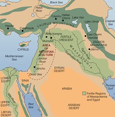 <p>An area of rich farmland in Southwest Asia where the first civilizations began</p>