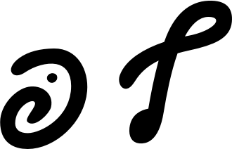 <p><span style="color: green">ף</span> פּ</p>
