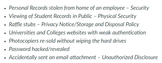 <p>Access Control and Security Policy (view image)</p>