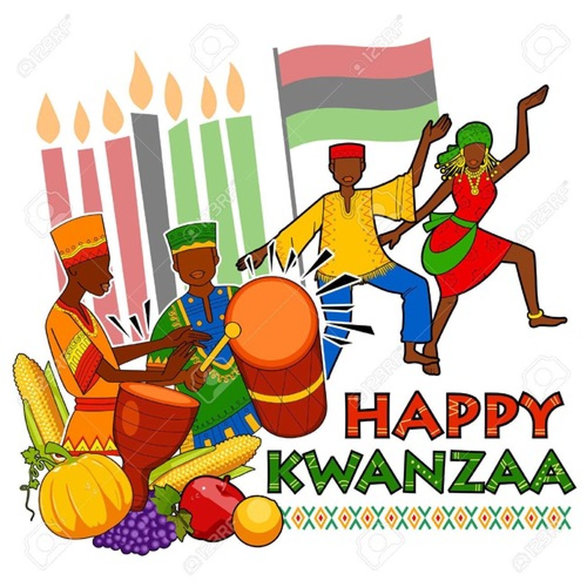 <p>kuān zhā jié -Kwanzaa</p>