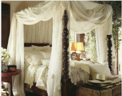 <p><span>These beds with curtains that could completely enclose the bed <strong>were used by lords and noblemen in medieval Europe for warmth and privacy.</strong></span></p>