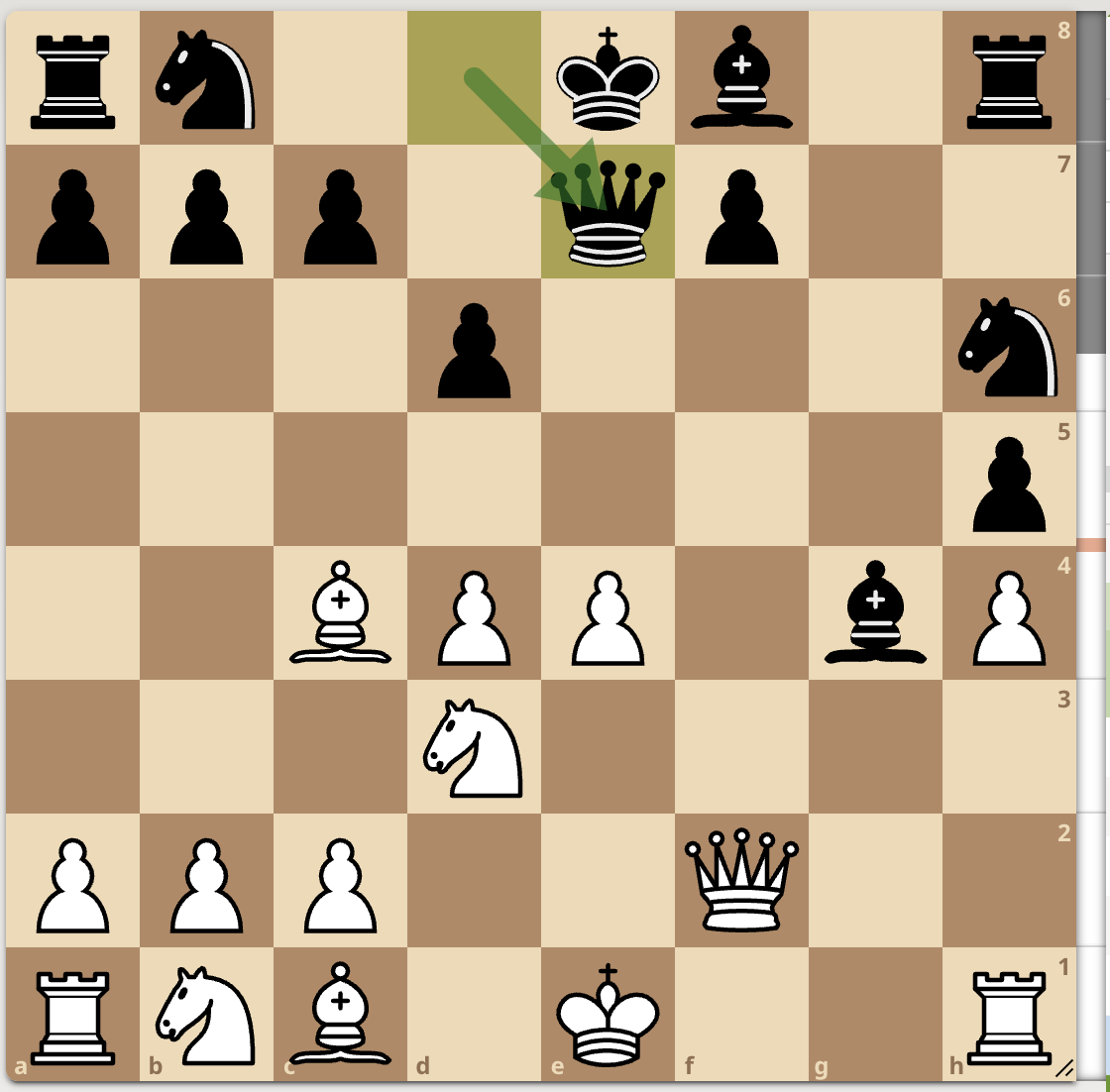 <p>…Qe7</p>