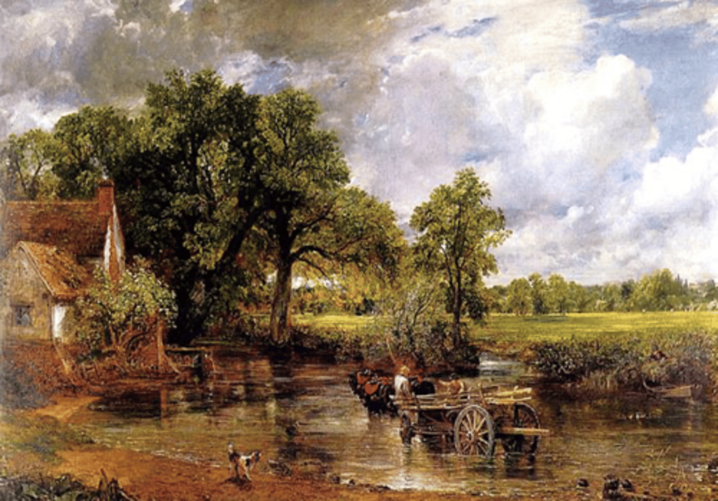 <p>John Constable ; paysage pour le paysage, sans prétexte mythologique</p>