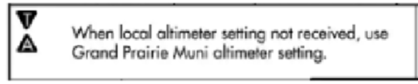 <p>Indicates takeoff minimums are not standard and/or departure procedures are published.</p>