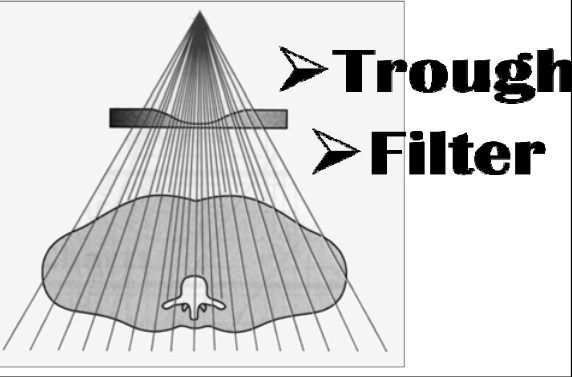 <p><span><strong>[...]</strong></span> filter – great for the chest</p><ul><li><p>Central thin part is positioned over the <span>mediastinum (more dense)</span></p></li></ul><p></p>