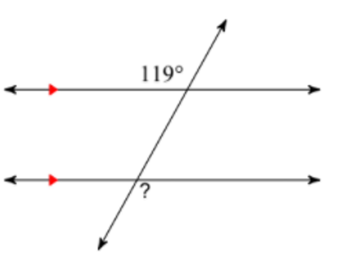 <p>What is the missing angle?</p>