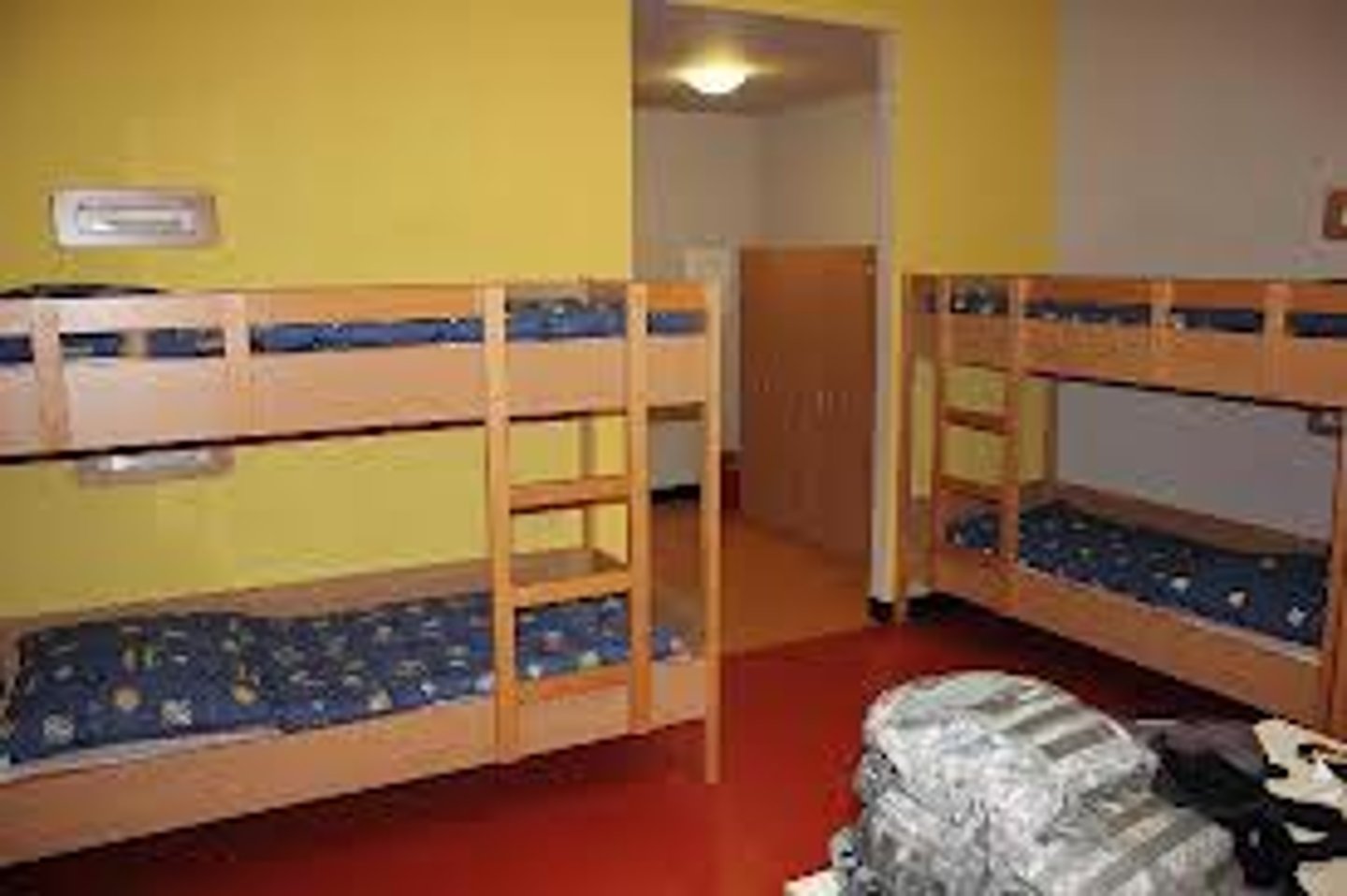 <p>a youth hostel</p>