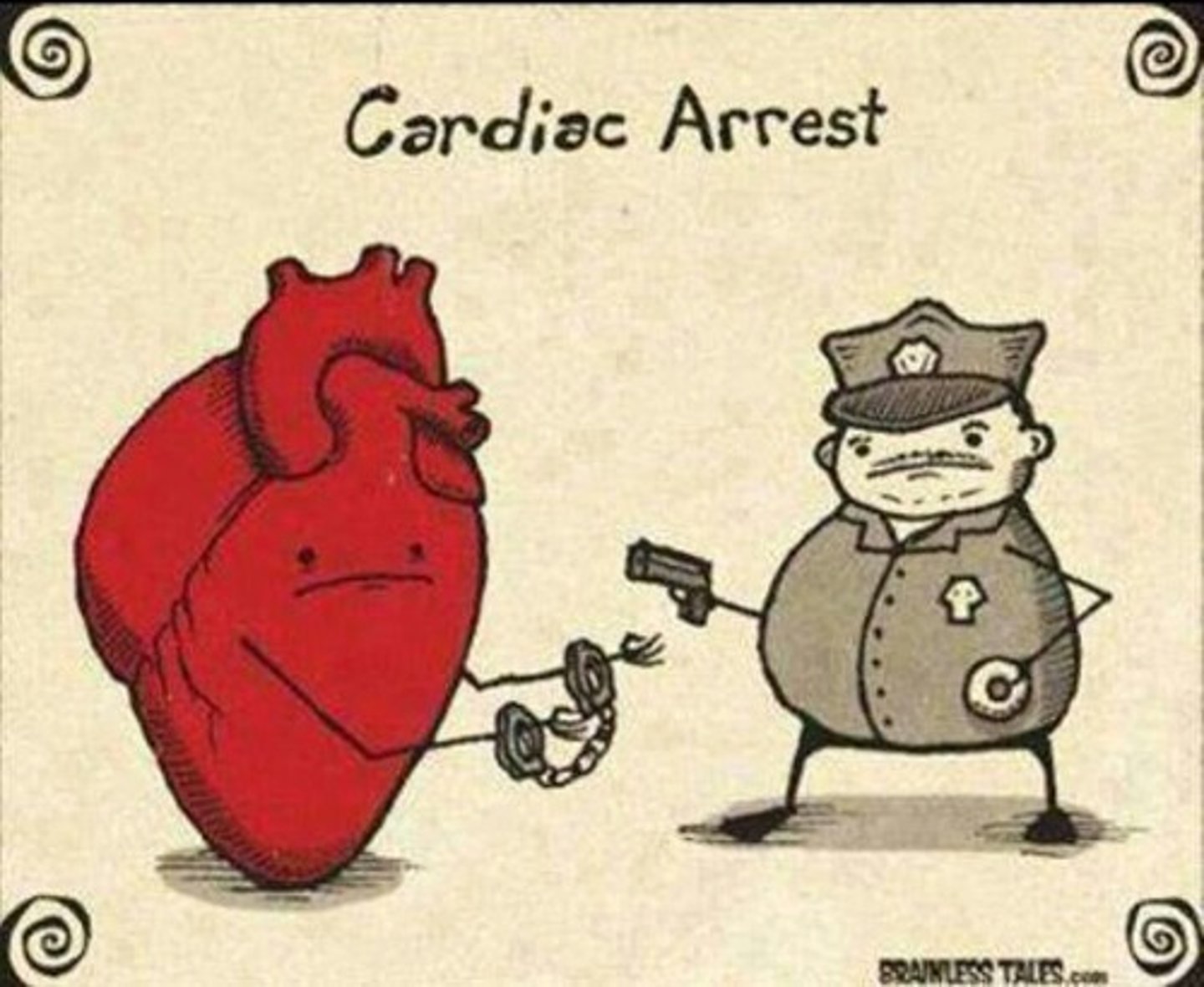 <p>cessation of cardiac mechanical activity</p><p>- leads to no blood flow</p>