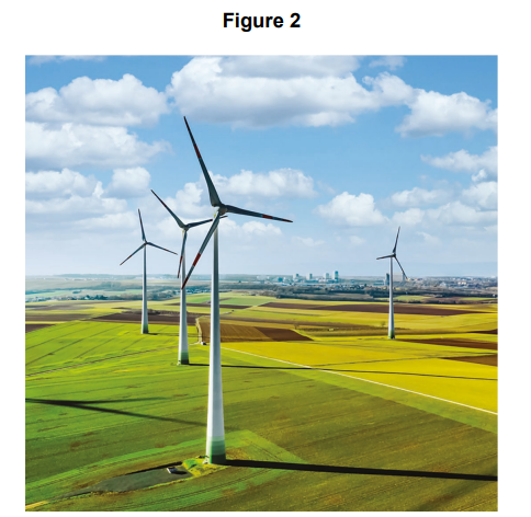 <p>Name the renewable energy source in Figure 2.</p>