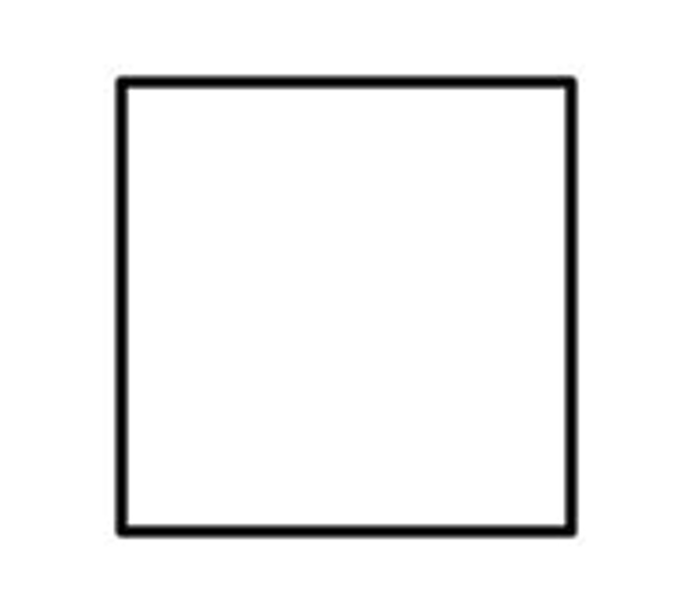 <p>shape that represents a male in a Pedigree chart</p>