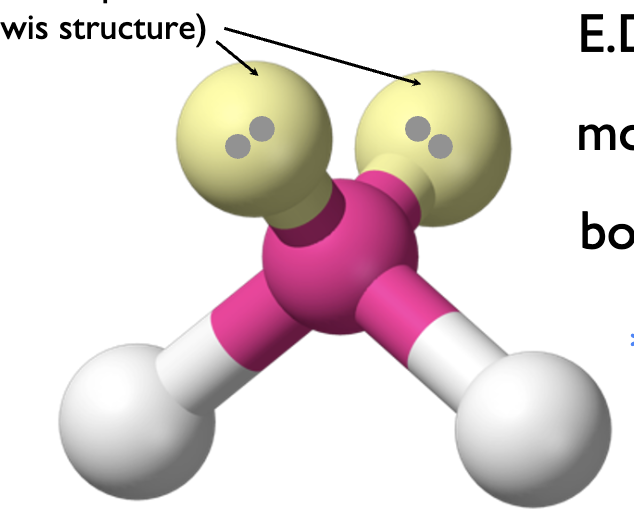 <p>tetrahedral</p><p>bent</p><p>104.5</p>