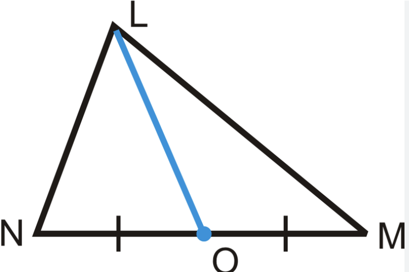 <p>a segment that connects a vertex of a triangle to the midpoint of the opposite side</p>