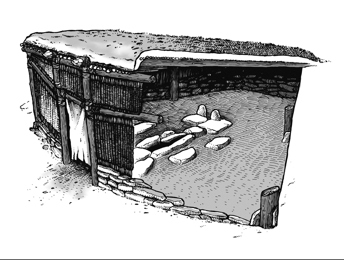 <p><span>RECONSTRUCTION drawing OF LEPENSKI VIR HOUSE/SHRINE<br>Serbia. 6000 BCE. [Fig. 01-15]</span></p><img src="https://knowt-user-attachments.s3.amazonaws.com/7b614c54-5986-4d88-861f-adf31b4adf0d.png" data-width="100%" data-align="center"><p>Neo</p>