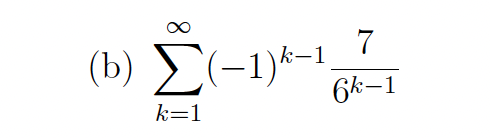 <p><em>Determine whether the series converges, and if so find its sum</em></p>
