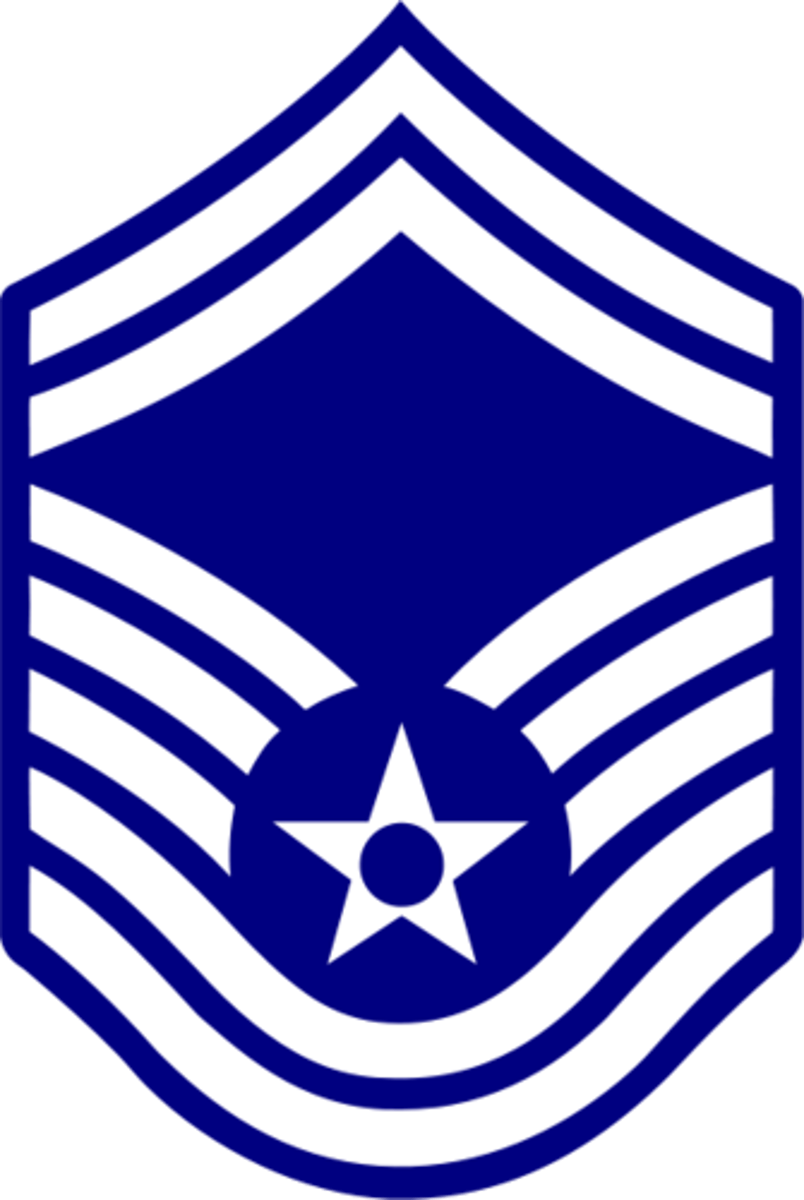 <p><span><span>Senior Master Sergeant - Chevron of 7 stripes</span></span></p>