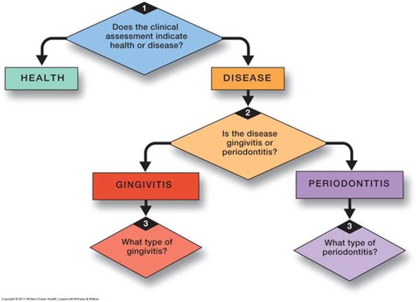 <p>Inflammation with loss of periodontal attachment.</p>