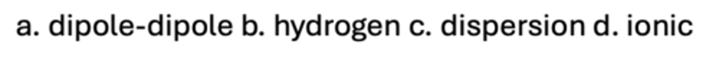 <p>Which is the strongest bond in the gas phase?</p>