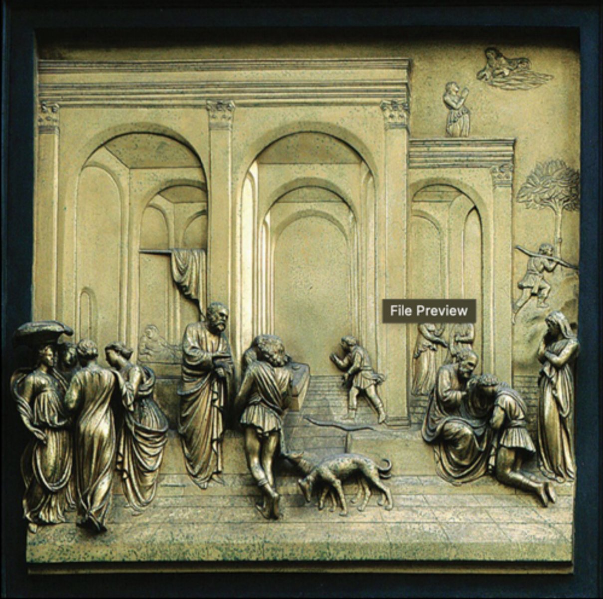 <p>Lorenzo Ghiberti, 1425-1452 (early renaissance), Italian sculpture</p>