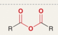 <p>Compound with two acyl groups connected via an oxygen (R–CO–O–CO–R).</p>