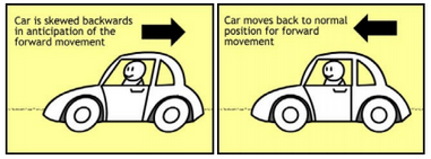 <p>preparates the audience for action, and increase realism pf action (Action)</p>