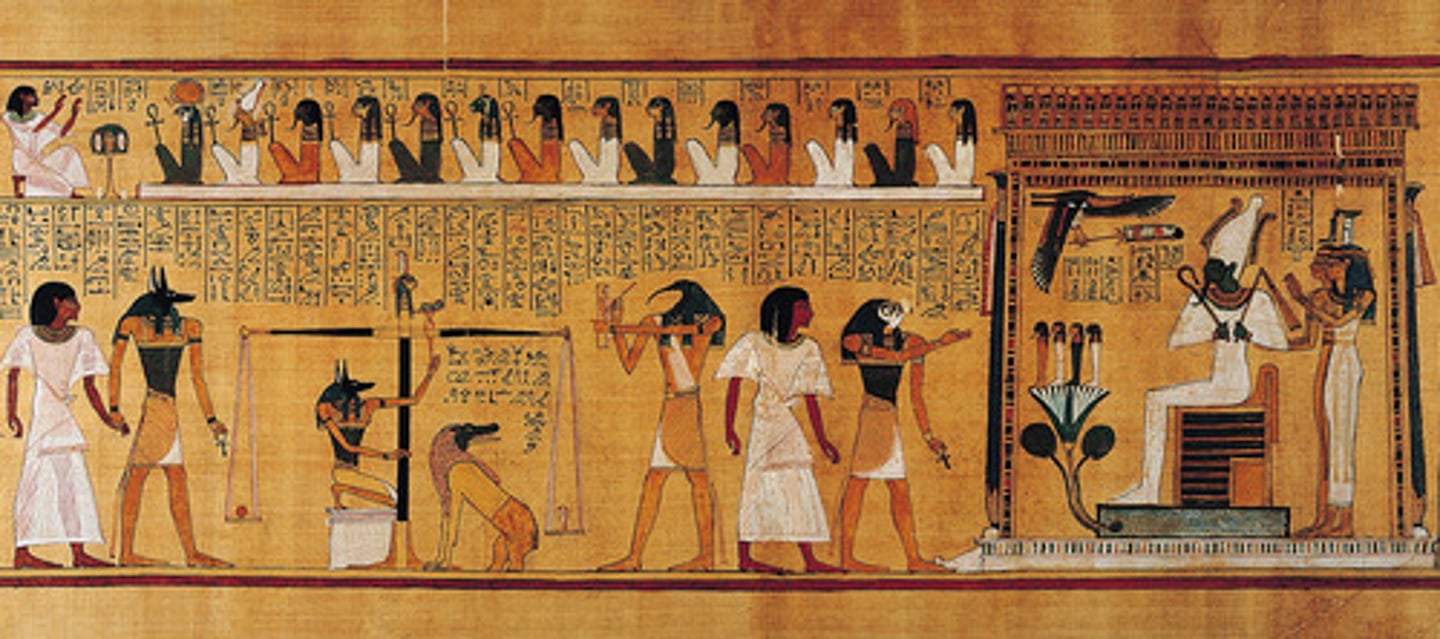<p>Last Judgment of Hu-Nefer</p>