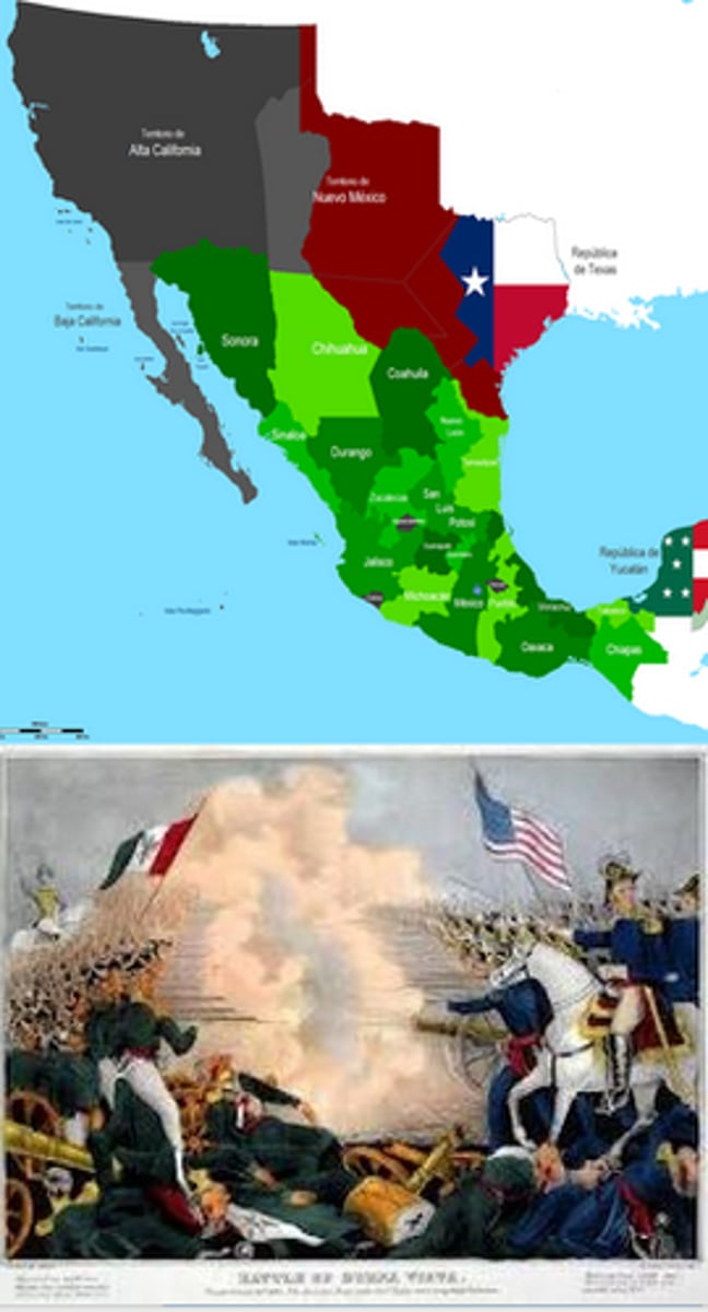 <p>1934, when Santa Anna dissolved the congress to rule with an iron hand</p>