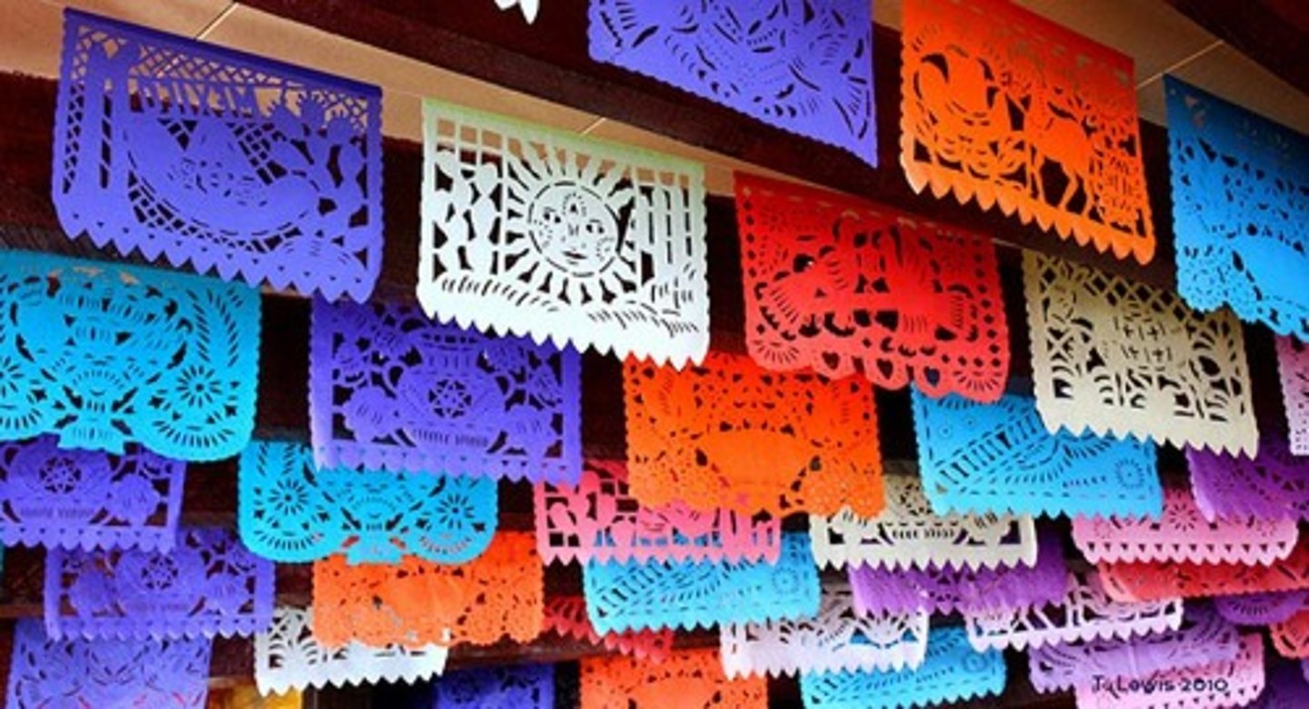 <p>cut-paper decorations</p>