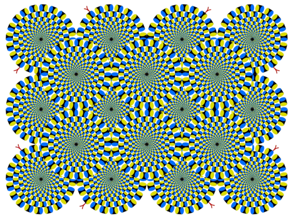 <p>Mental perception of illusory movement.</p>