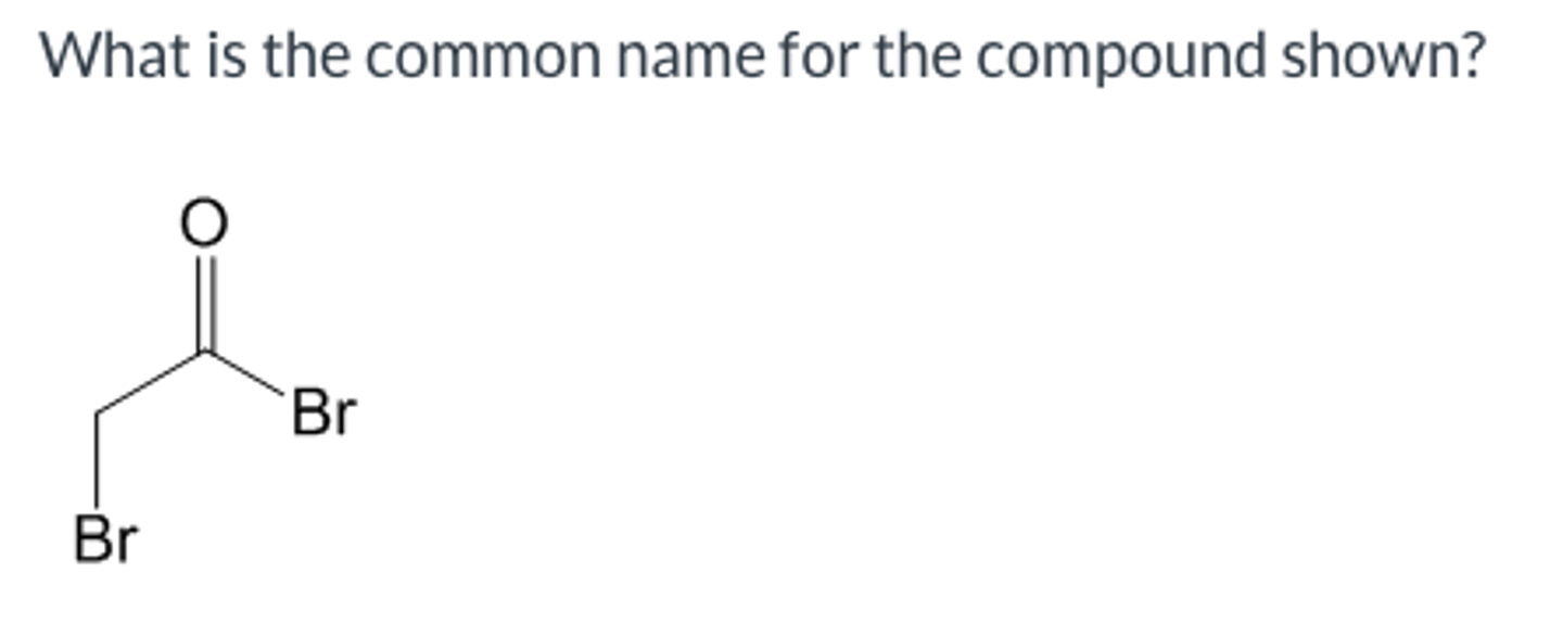 <p>What is the common name for the compound shown?</p>