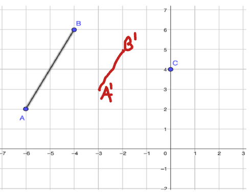 <p><span><span>A' = </span></span><span style="font-family: KaTeX_Main, &quot;Times New Roman&quot;, serif; line-height: 1.2; font-size: 1.21em;"><span>(−3,3)</span></span><br><span><span>B'= </span></span><span style="font-family: KaTeX_Main, &quot;Times New Roman&quot;, serif; line-height: 1.2; font-size: 1.21em;"><span>(−2,5)</span></span></p>