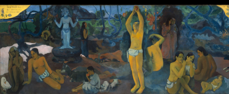 <p><span style="font-family: sans-serif">Paul Gauguin, Where Do Come From? What Are We? Where Are We Going?, 1897</span></p>