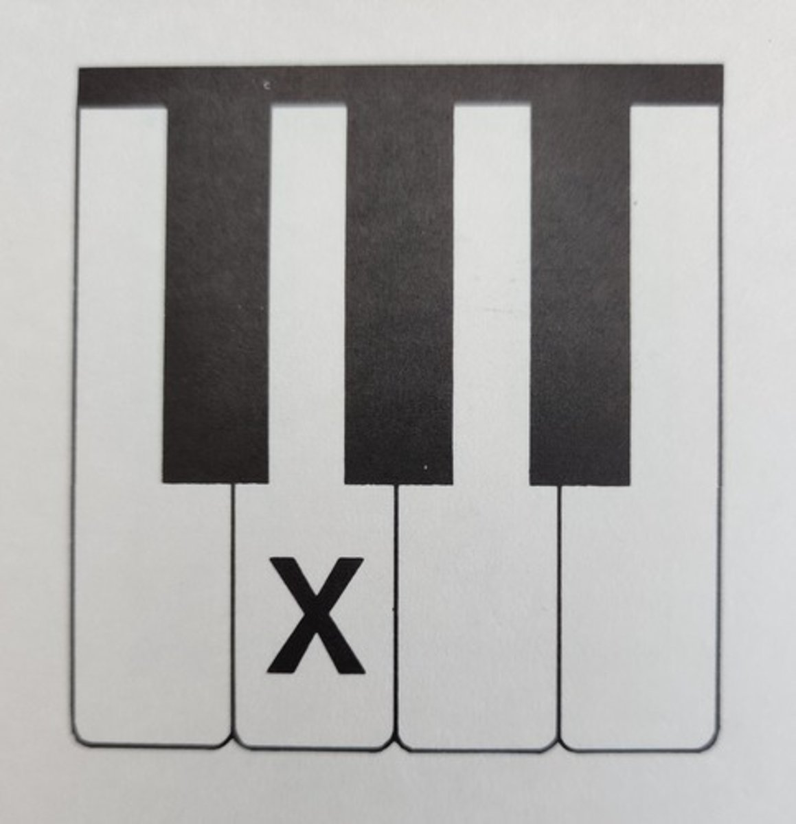 <p>The note marked with an "X" is a________</p>