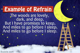 A recurring passage or phrase in a poem.