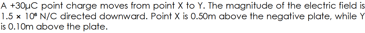 <p>How much work is done to move the charge from point X to point Y</p>
