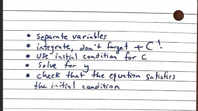 <p>Solving a Differential Equation:</p>