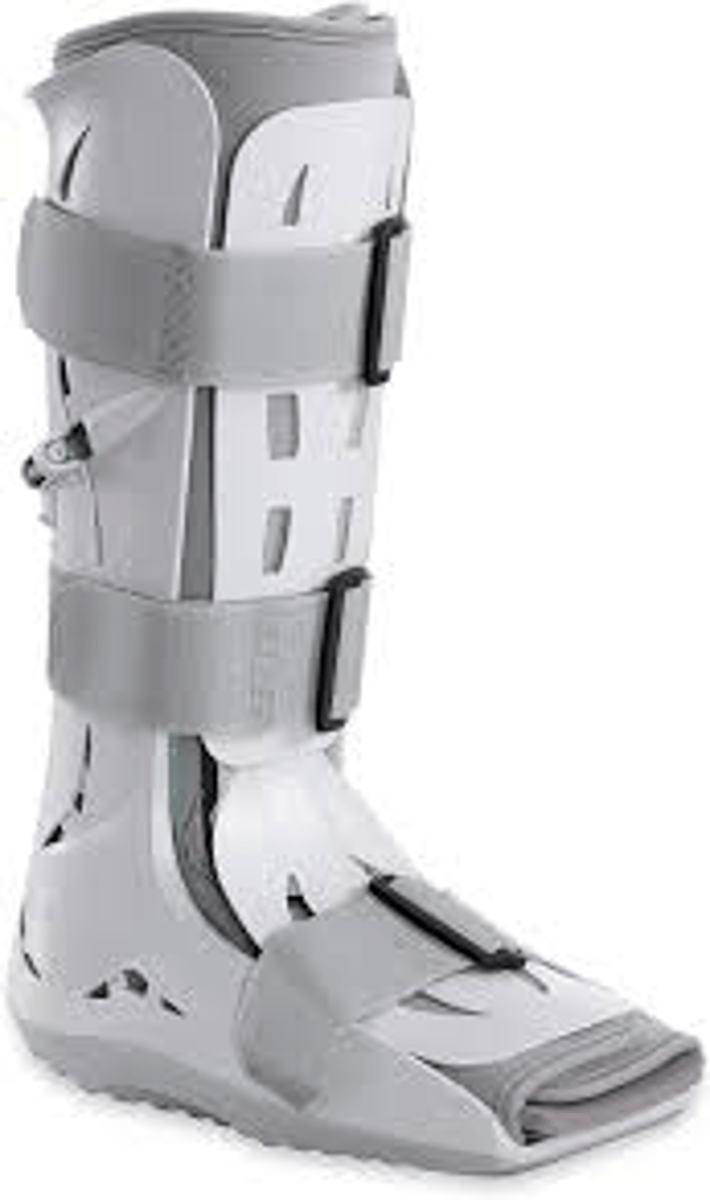 <p>What is a pneumatic boot in hospital mainly used for?</p>