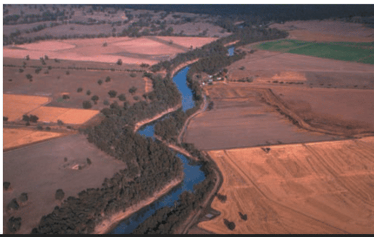 <p>wider bands of vegetation that can consist of both both interior and edge environments</p><p>----------------</p><p>EXAMPLES:</p><p>- may be broad strips of woodlands left between housing developments, power line right of way, and belts of vegetation along stream and rivers</p>